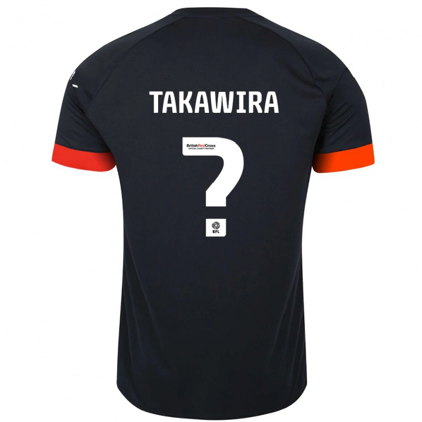 Danxen Kid Matthew Takawira #0 Black Orange Away Jersey 2024/25 T-Shirt
