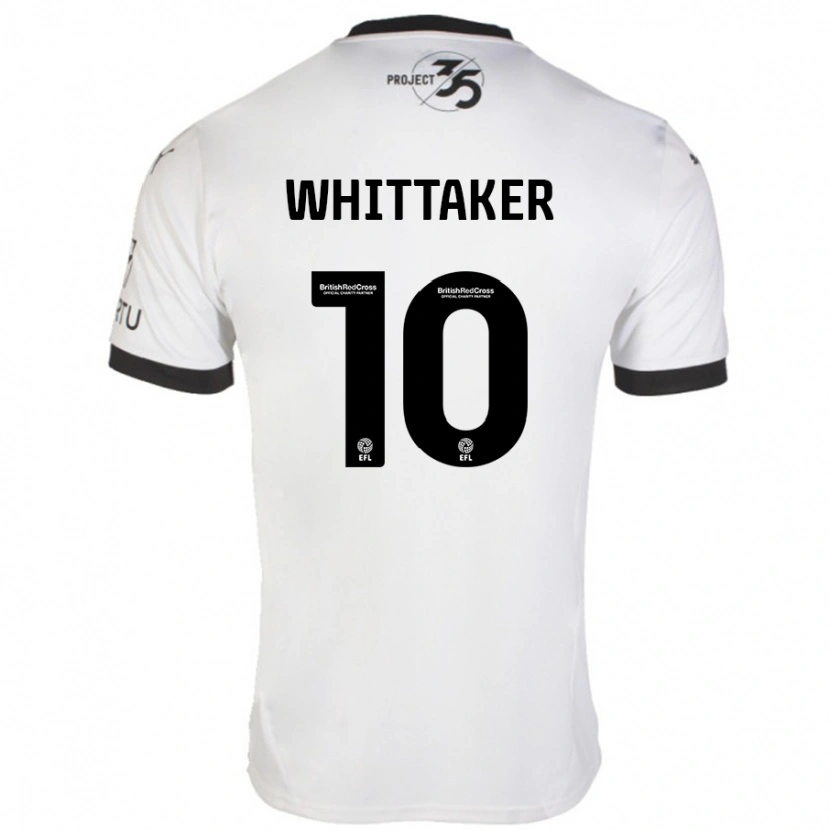 Danxen Kid Morgan Whittaker #10 White Black Away Jersey 2024/25 T-Shirt