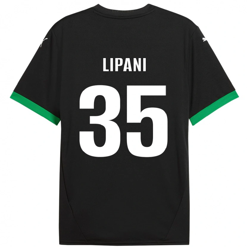 Danxen Men Luca Lipani #35 Black Dark Green Home Jersey 2024/25 T-Shirt