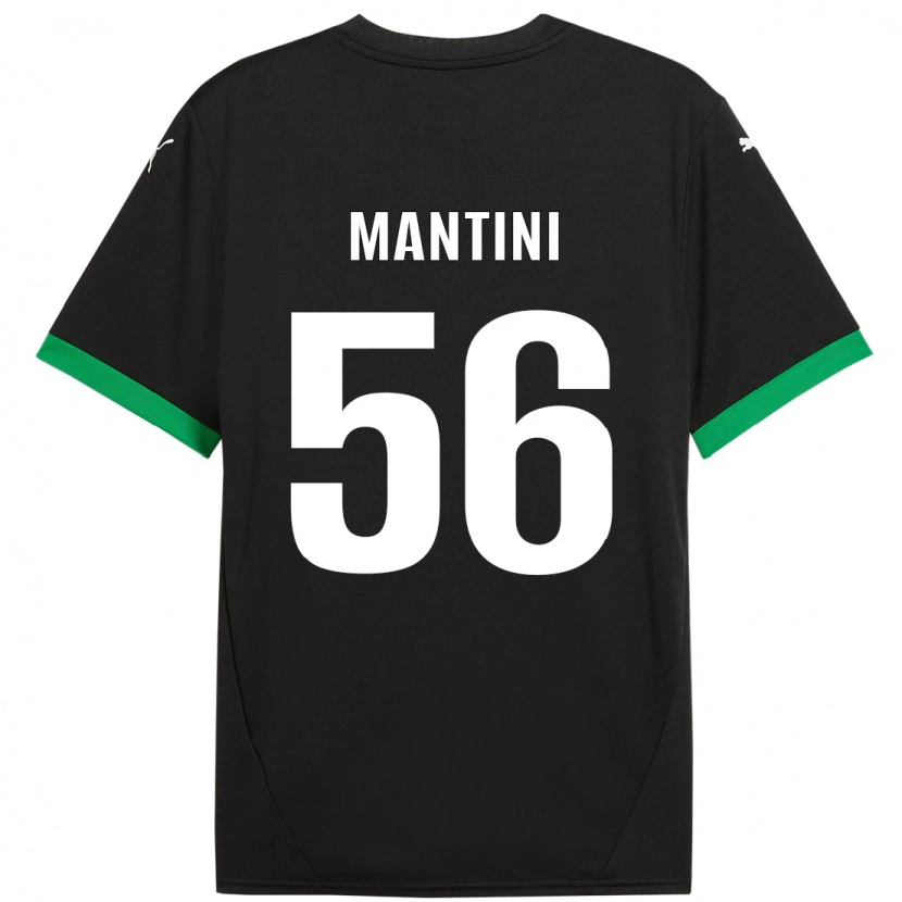 Danxen Men Raffaele Mantini #56 Black Dark Green Home Jersey 2024/25 T-Shirt