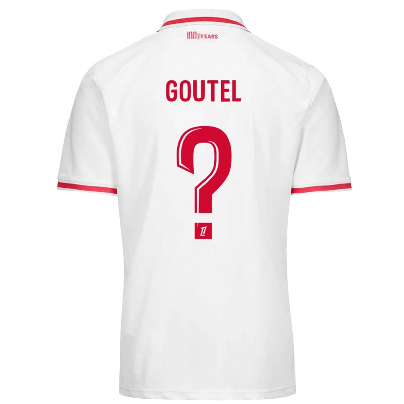 Danxen Men Farid Goutel #0 White Red Home Jersey 2024/25 T-Shirt