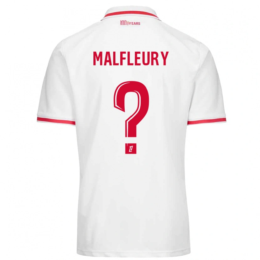 Danxen Men Geoffrey Malfleury #0 White Red Home Jersey 2024/25 T-Shirt