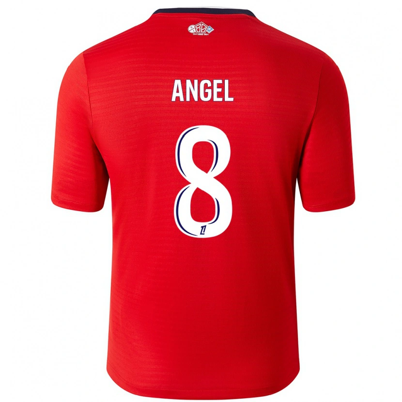 Danxen Men Angel Gomes #8 Red White Home Jersey 2024/25 T-Shirt