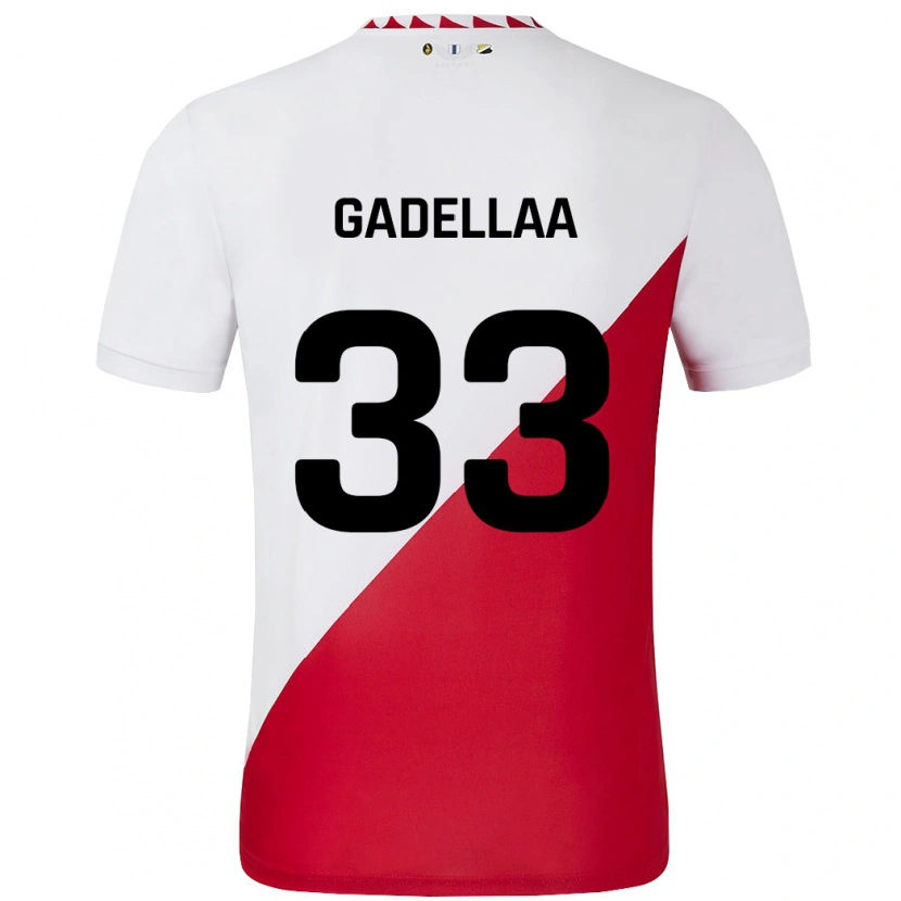 Danxen Men Kevin Gadellaa #33 White Red Home Jersey 2024/25 T-Shirt