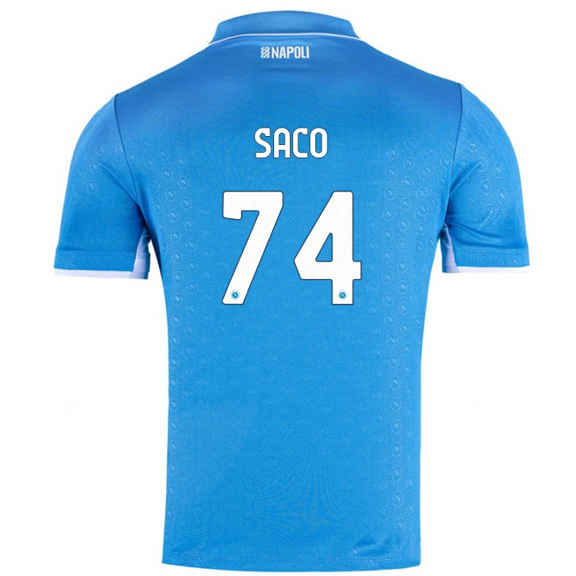 Danxen Men Coli Saco #74 Sky Blue Home Jersey 2024/25 T-Shirt