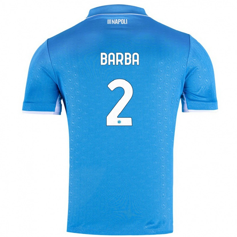 Danxen Men Benedetto Barba #2 Sky Blue Home Jersey 2024/25 T-Shirt