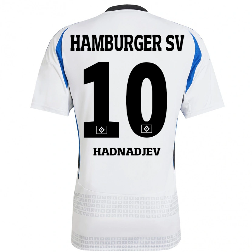 Danxen Men Marko Hadnadjev #10 White Blue Home Jersey 2024/25 T-Shirt
