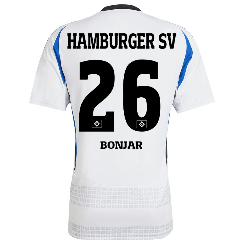 Danxen Men Amir Bonjar #26 White Blue Home Jersey 2024/25 T-Shirt