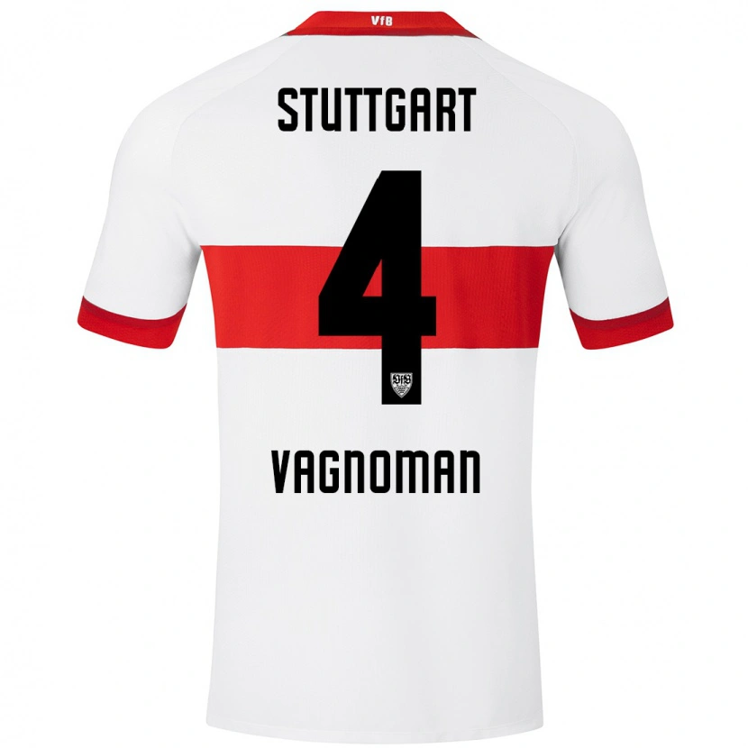 Danxen Men Josha Vagnoman #4 White Red Home Jersey 2024/25 T-Shirt