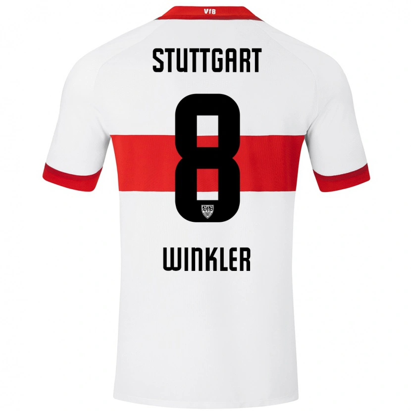 Danxen Men Nathan Winkler #8 White Red Home Jersey 2024/25 T-Shirt