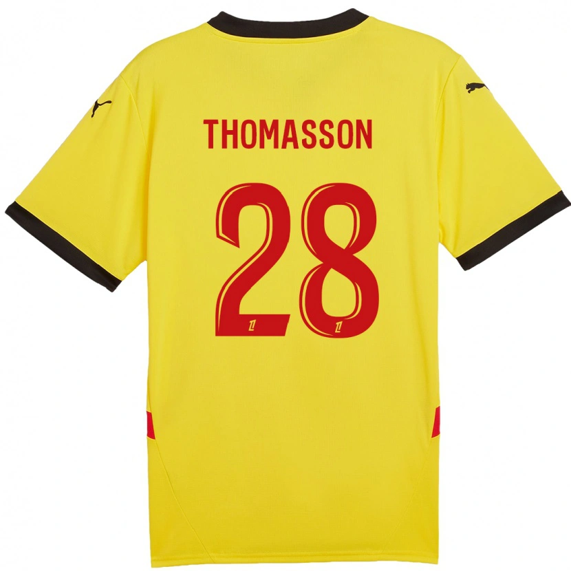 Danxen Men Adrien Thomasson #28 Yellow Red Home Jersey 2024/25 T-Shirt