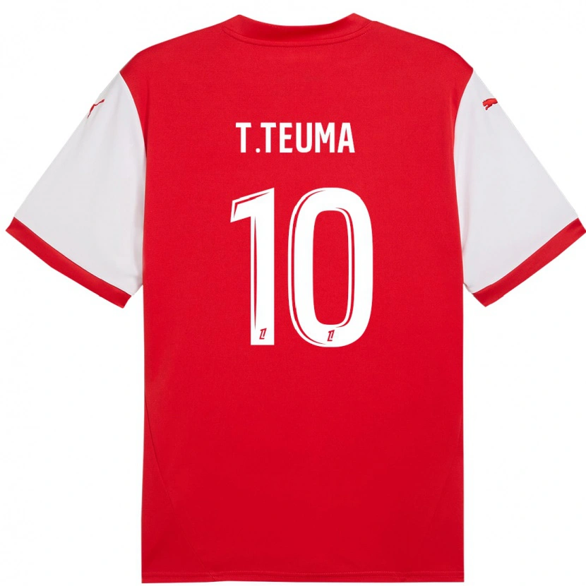 Danxen Men Teddy Teuma #10 Red White Home Jersey 2024/25 T-Shirt
