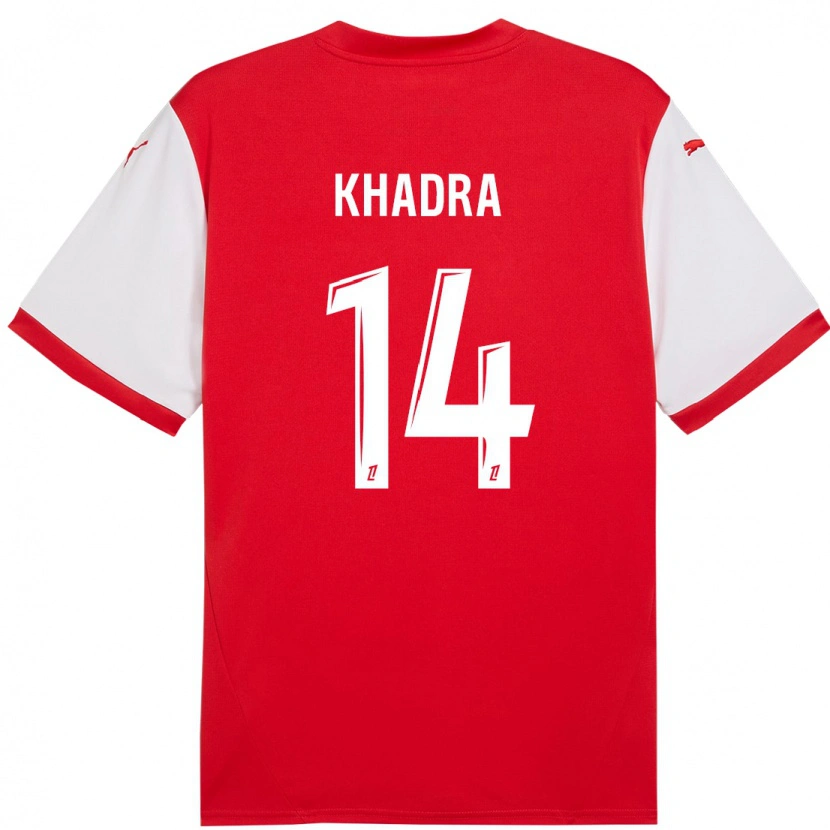 Danxen Men Reda Khadra #14 Red White Home Jersey 2024/25 T-Shirt