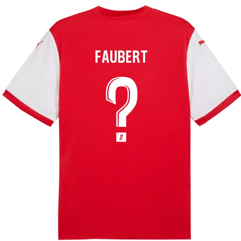 Danxen Men Noam Faubert #0 Red White Home Jersey 2024/25 T-Shirt