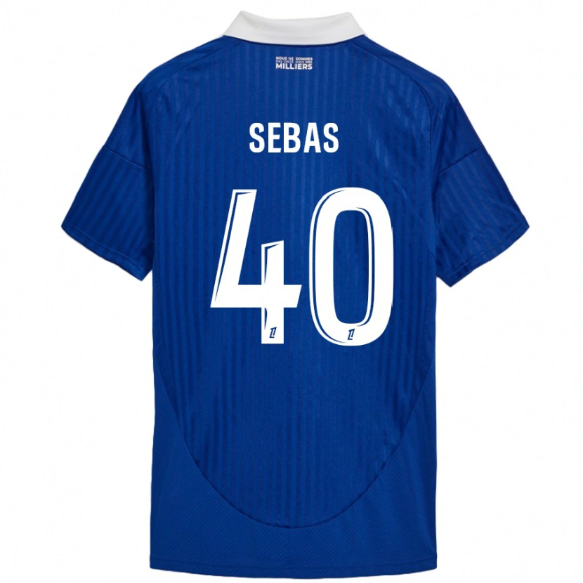 Danxen Men Jérémy Sebas #40 Blue White Home Jersey 2024/25 T-Shirt