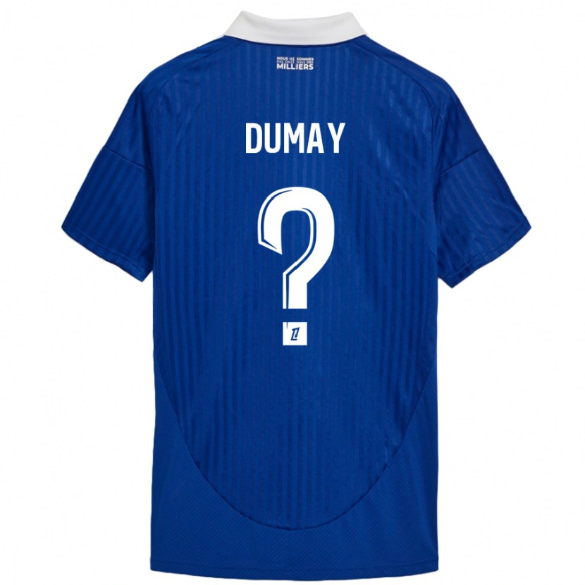 Danxen Men Yoann Dumay #0 Blue White Home Jersey 2024/25 T-Shirt