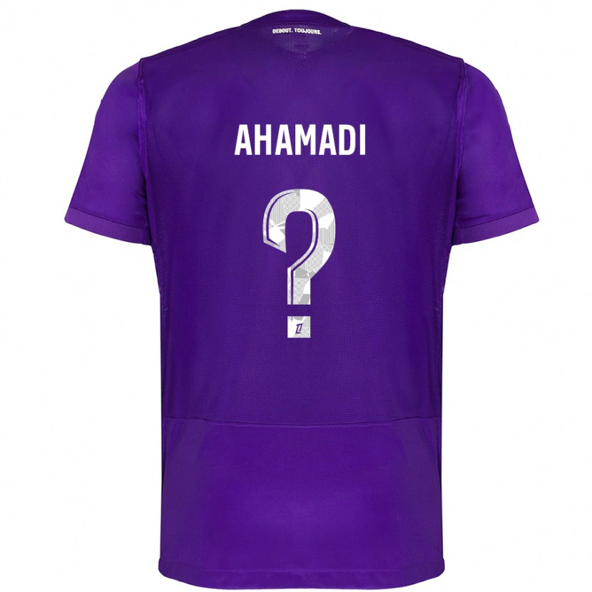 Danxen Men Isaack Ahamadi #0 Purple White Home Jersey 2024/25 T-Shirt