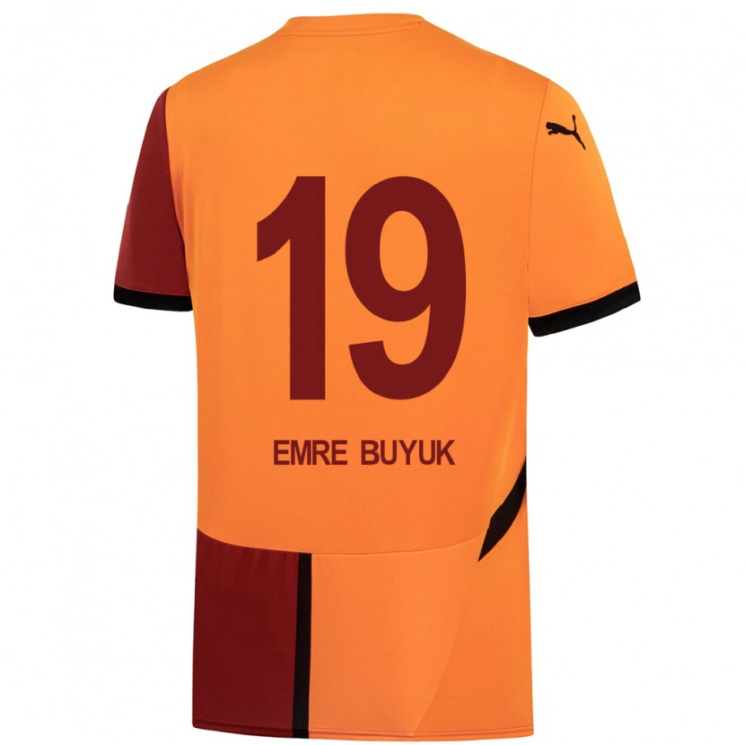 Danxen Men Enes Emre Büyük #19 Yellow Red Home Jersey 2024/25 T-Shirt