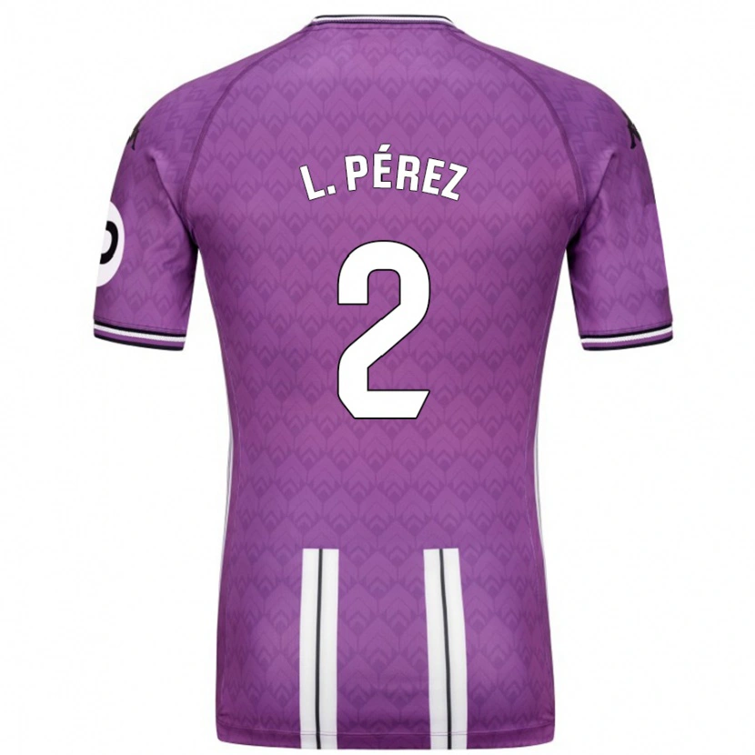 Danxen Men Luis Pérez #2 Purple White Home Jersey 2024/25 T-Shirt