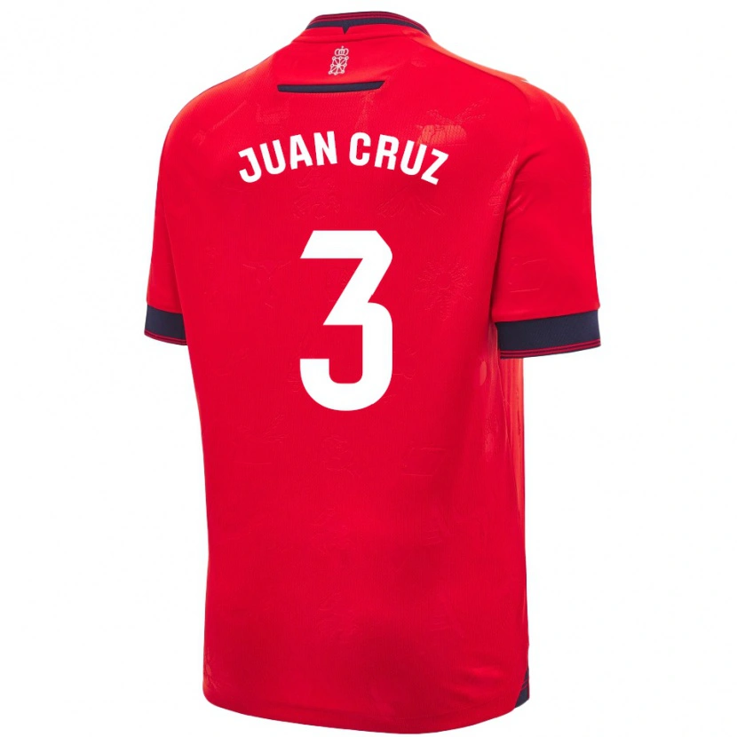 Danxen Men Juan Cruz #3 Red White Home Jersey 2024/25 T-Shirt