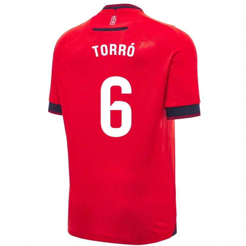 Danxen Men Lucas Torró #6 Red White Home Jersey 2024/25 T-Shirt