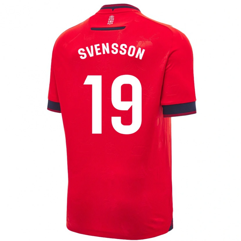 Danxen Men Max Svensson #19 Red White Home Jersey 2024/25 T-Shirt