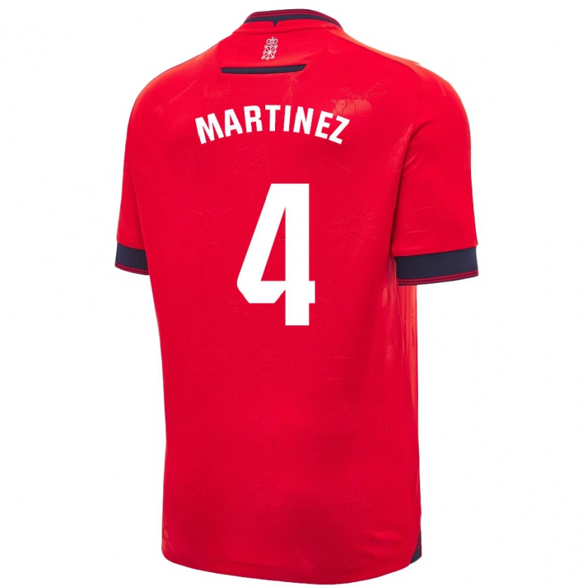 Danxen Men Vera Martínez Viota #4 Red White Home Jersey 2024/25 T-Shirt