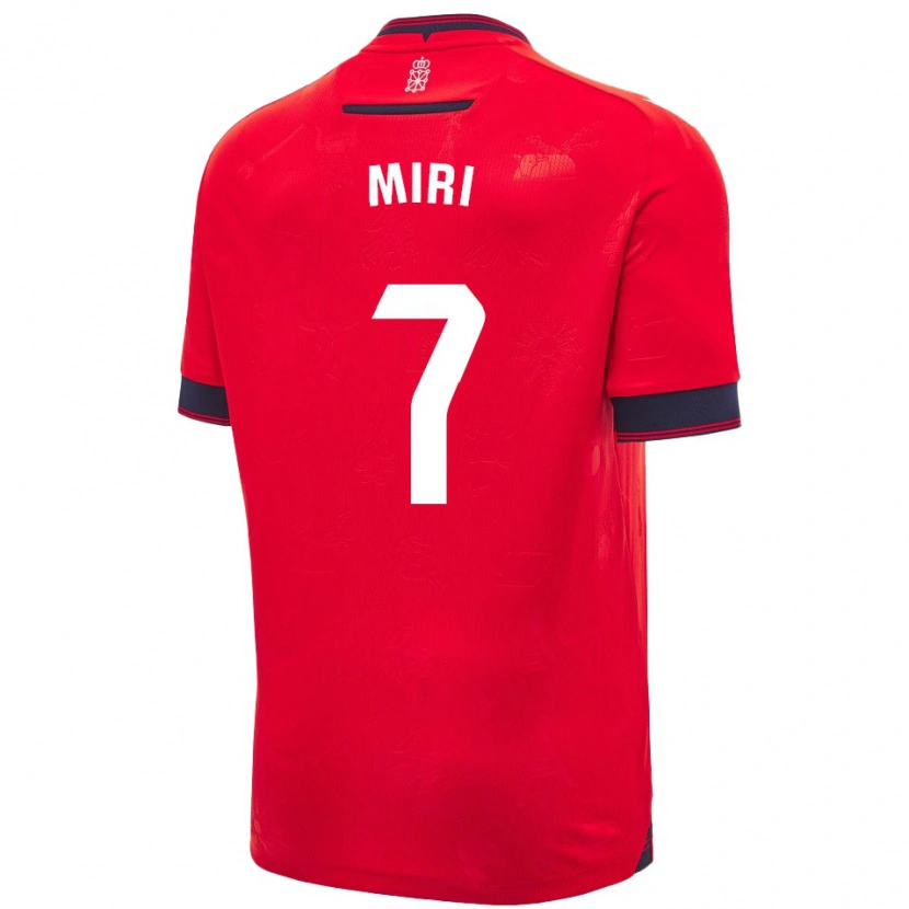Danxen Men Miriam Rivas Pinto #7 Red White Home Jersey 2024/25 T-Shirt