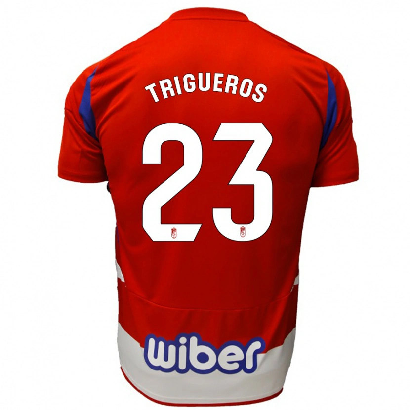 Danxen Men Manu Trigueros #23 Red White Blue Home Jersey 2024/25 T-Shirt