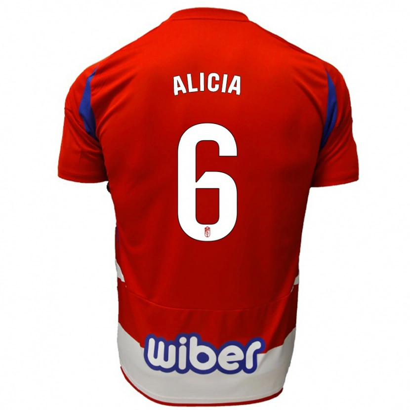 Danxen Men Alicia #6 Red White Blue Home Jersey 2024/25 T-Shirt