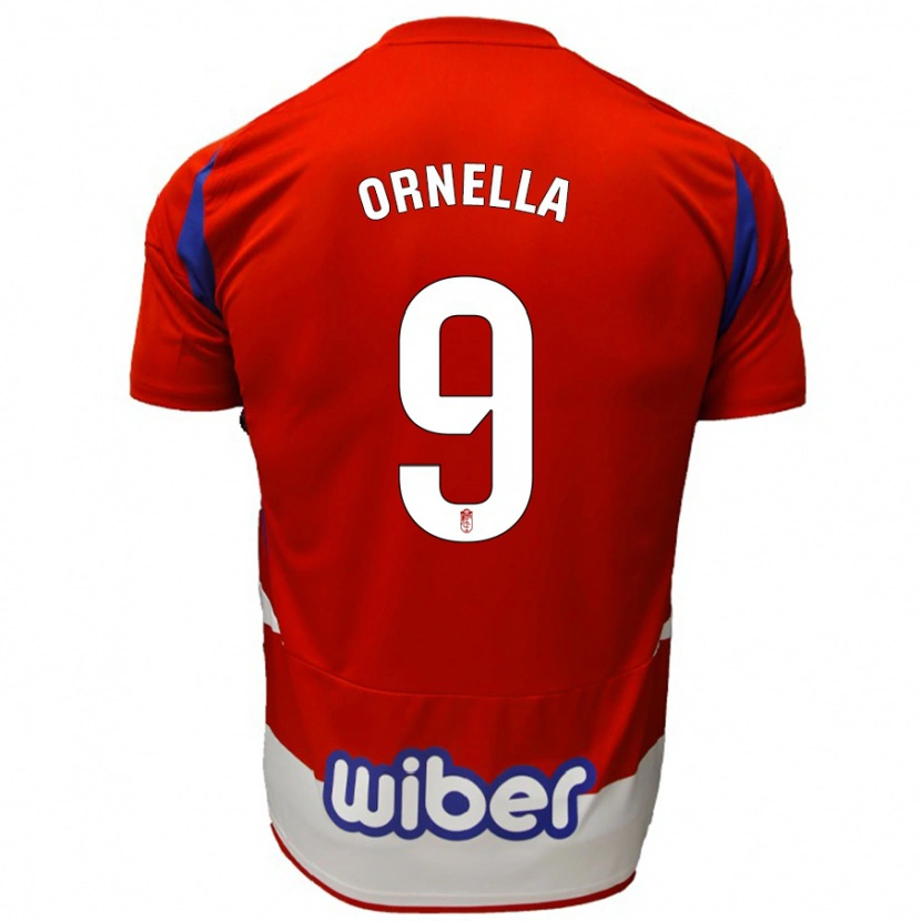 Danxen Men Ornella #9 Red White Blue Home Jersey 2024/25 T-Shirt