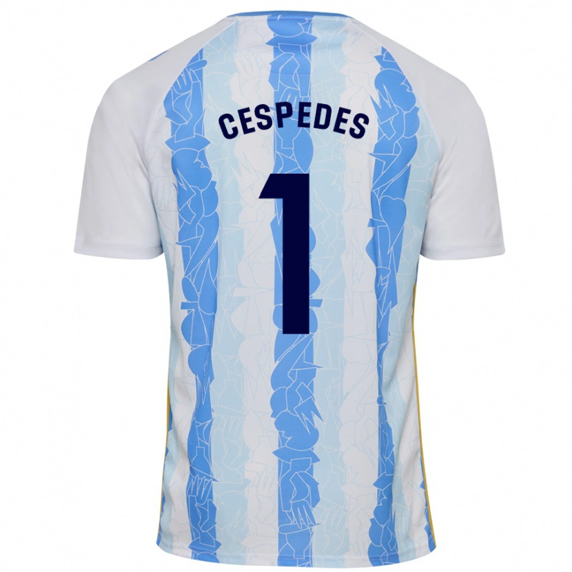 Danxen Men Andrés Céspedes #1 White Blue Home Jersey 2024/25 T-Shirt