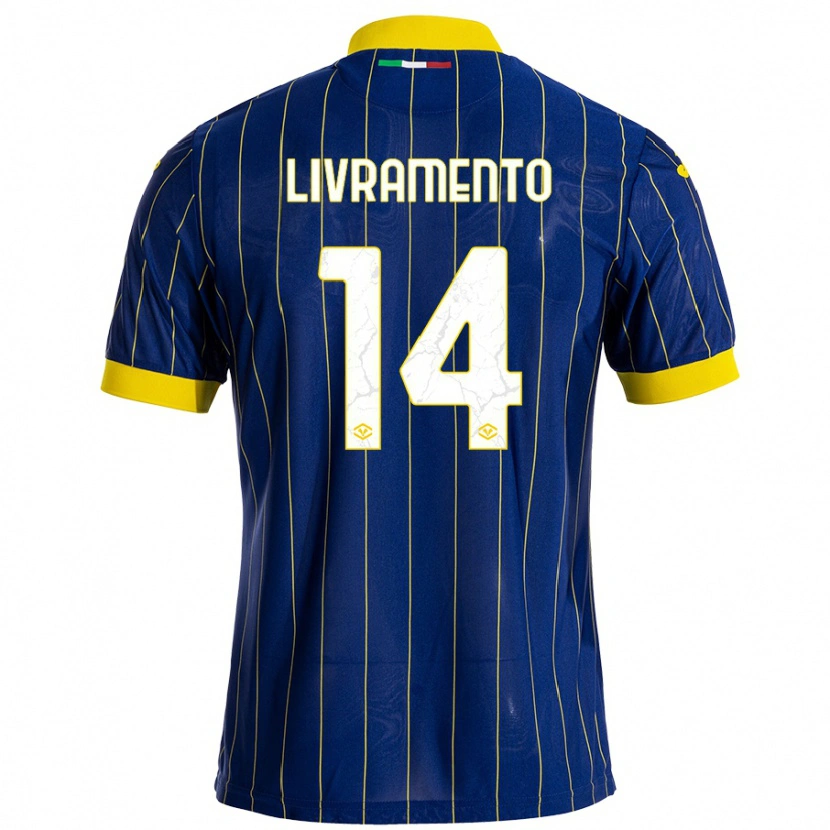 Danxen Men Dailon Rocha Livramento #14 Blue Yellow Home Jersey 2024/25 T-Shirt