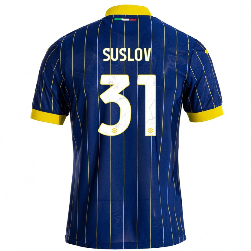Danxen Men Tomas Suslov #31 Blue Yellow Home Jersey 2024/25 T-Shirt