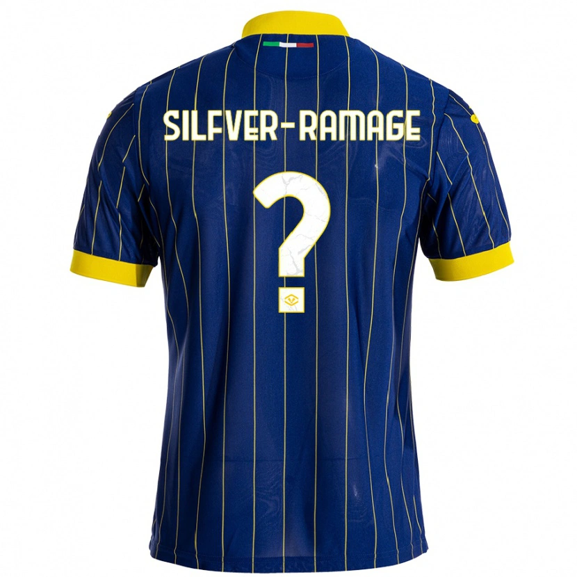 Danxen Men William Silfver-Ramage #0 Blue Yellow Home Jersey 2024/25 T-Shirt