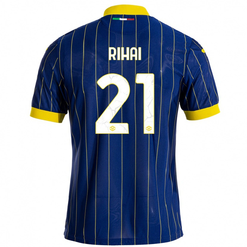 Danxen Men Aiman Rihai #21 Blue Yellow Home Jersey 2024/25 T-Shirt