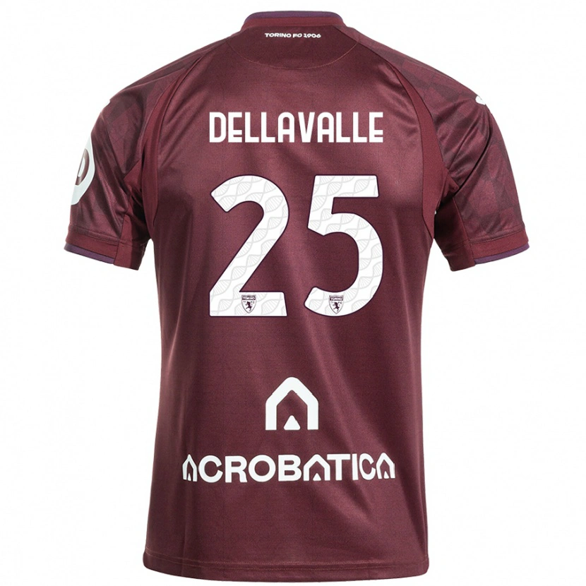 Danxen Men Alessandro Dellavalle #25 Maroon White Home Jersey 2024/25 T-Shirt