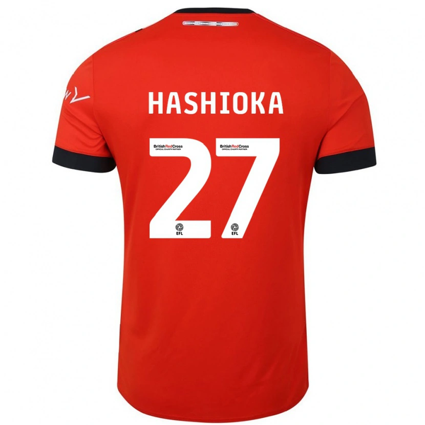 Danxen Men Daiki Hashioka #27 Orange Black Home Jersey 2024/25 T-Shirt