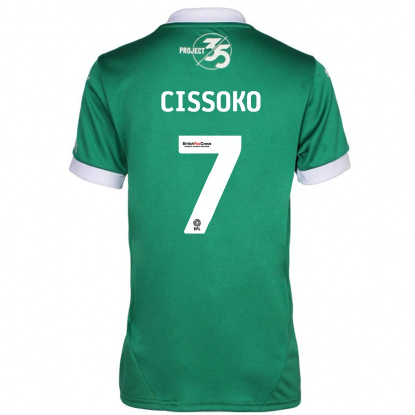 Danxen Men Ibrahim Cissoko #7 Green White Home Jersey 2024/25 T-Shirt