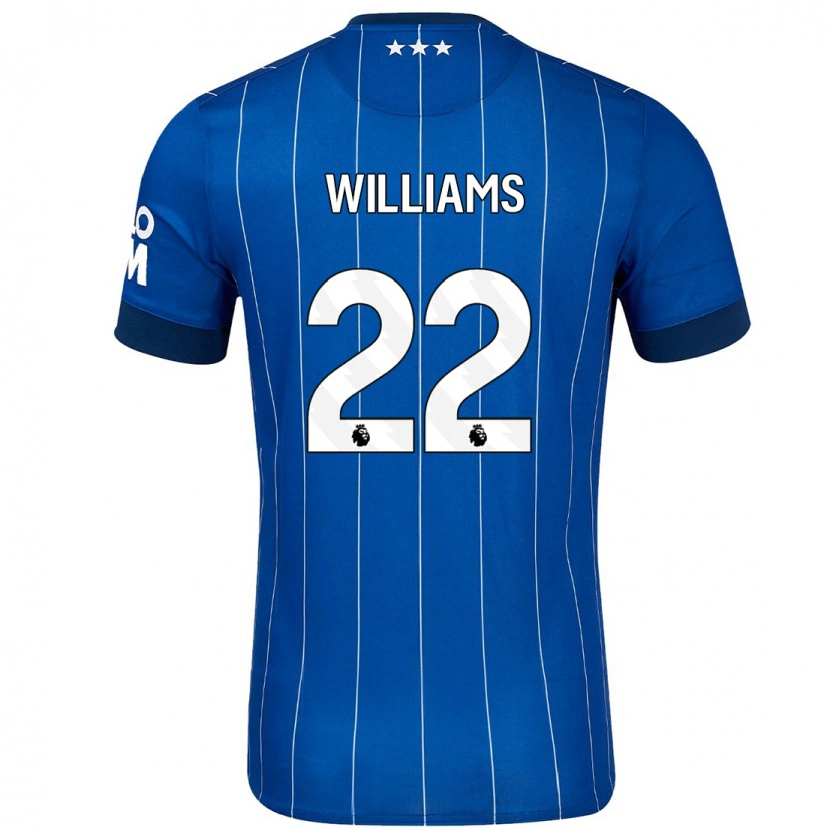 Danxen Men Evie Williams #22 Navy Blue Home Jersey 2024/25 T-Shirt