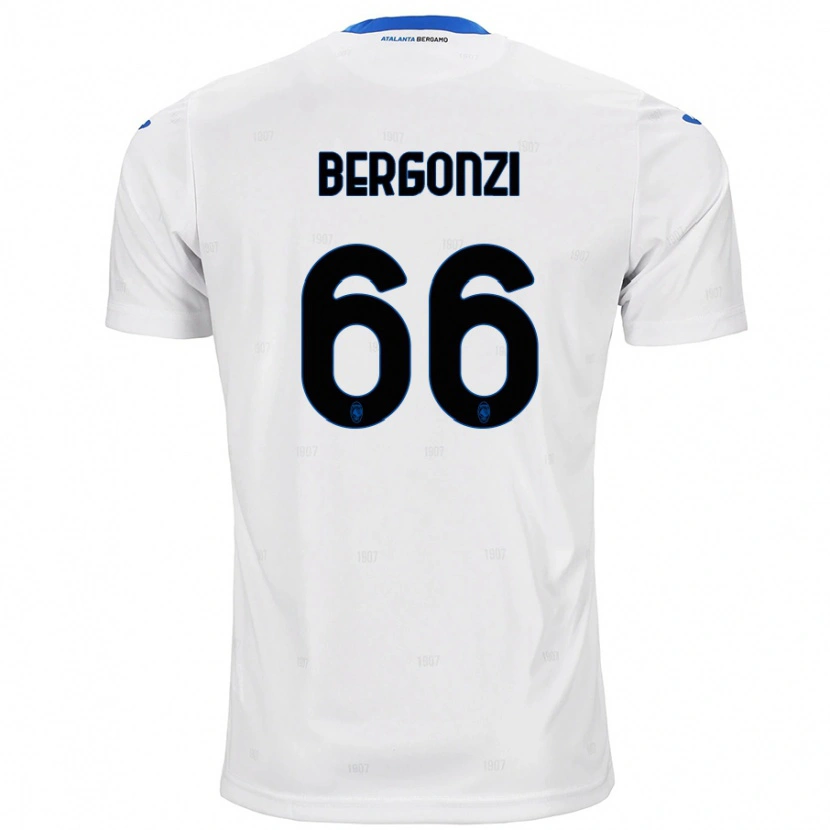 Danxen Men Federico Bergonzi #66 White Away Jersey 2024/25 T-Shirt