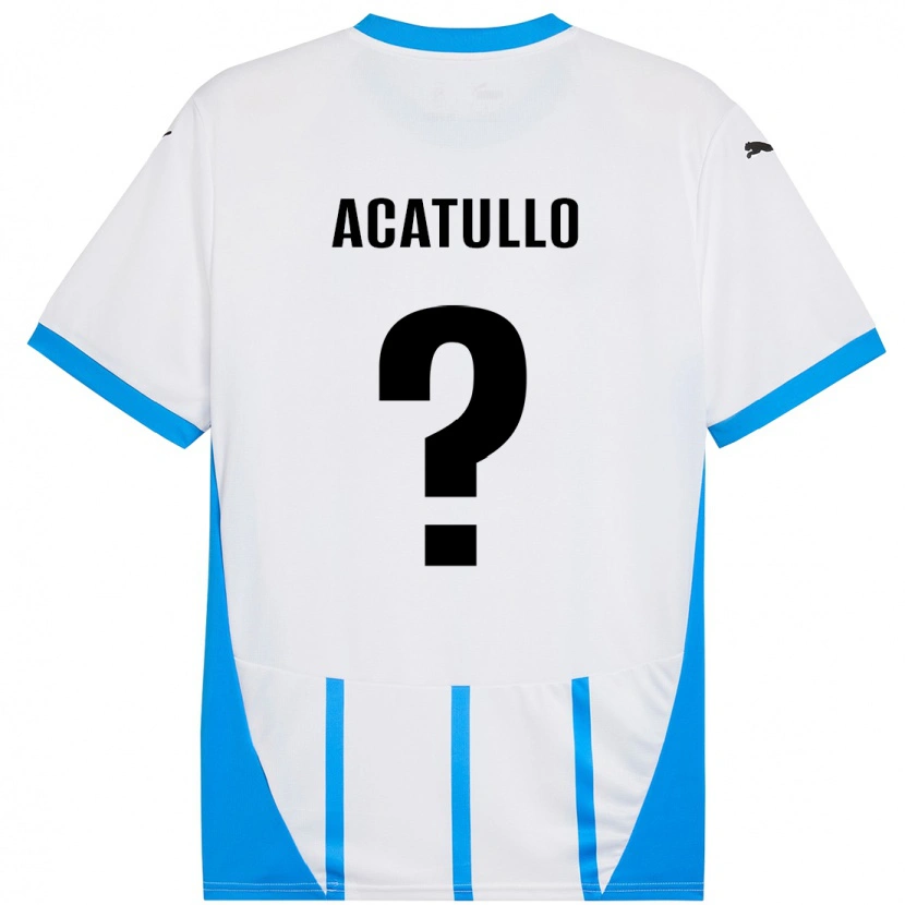 Danxen Men Cristian Acatullo #0 White Blue Away Jersey 2024/25 T-Shirt