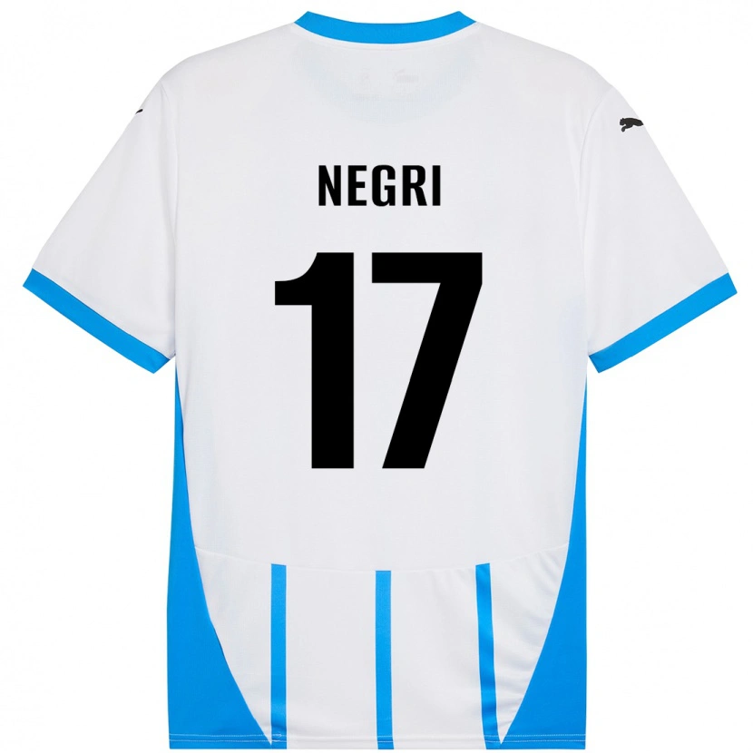 Danxen Men Gabriele Negri #17 White Blue Away Jersey 2024/25 T-Shirt
