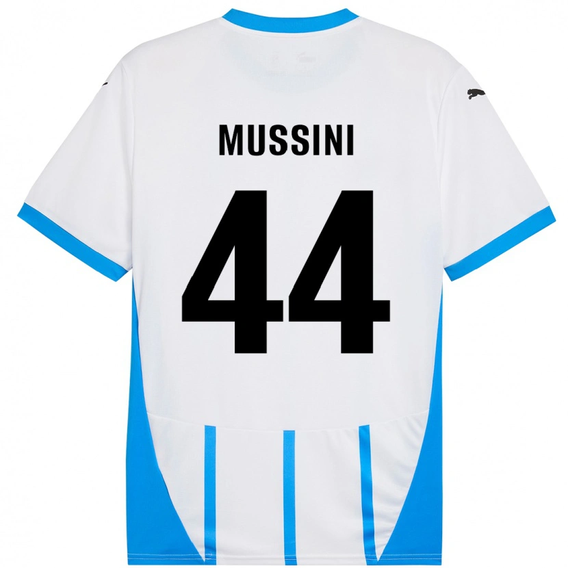 Danxen Men Andrea Mussini #44 White Blue Away Jersey 2024/25 T-Shirt