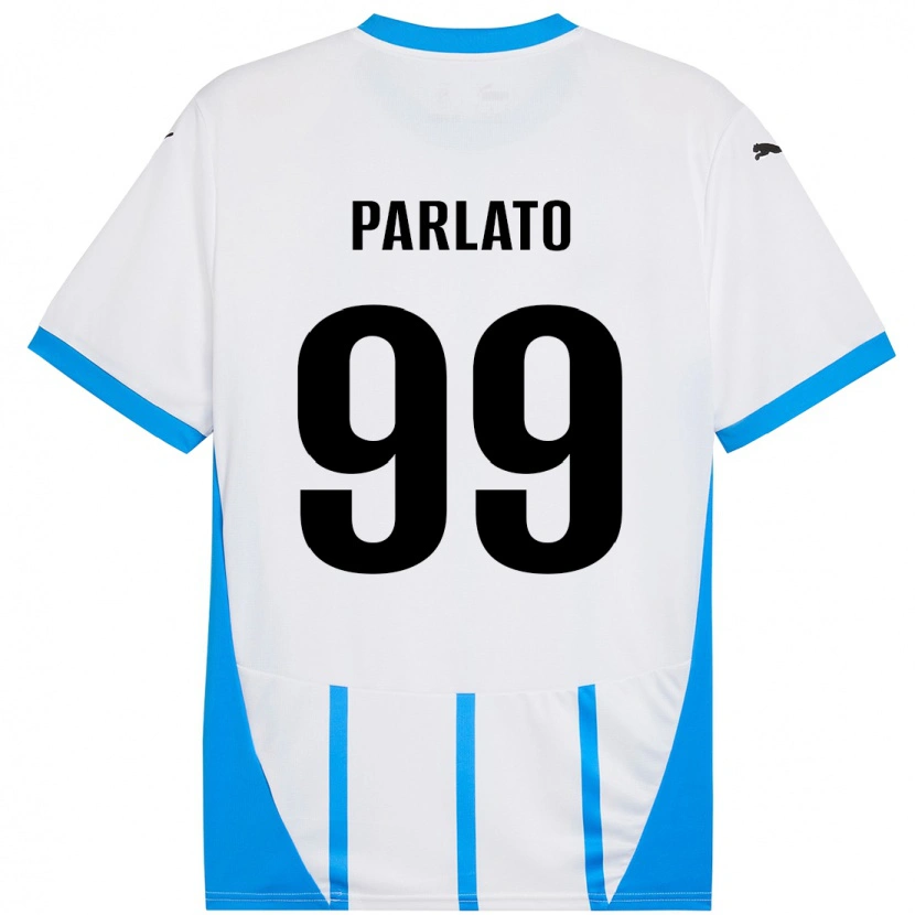 Danxen Men Claudio Parlato #99 White Blue Away Jersey 2024/25 T-Shirt