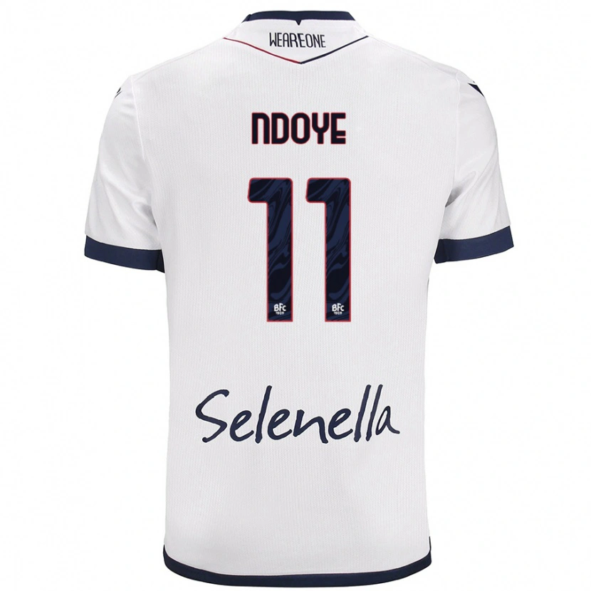 Danxen Men Dan Ndoye #11 White Royal Blue Away Jersey 2024/25 T-Shirt