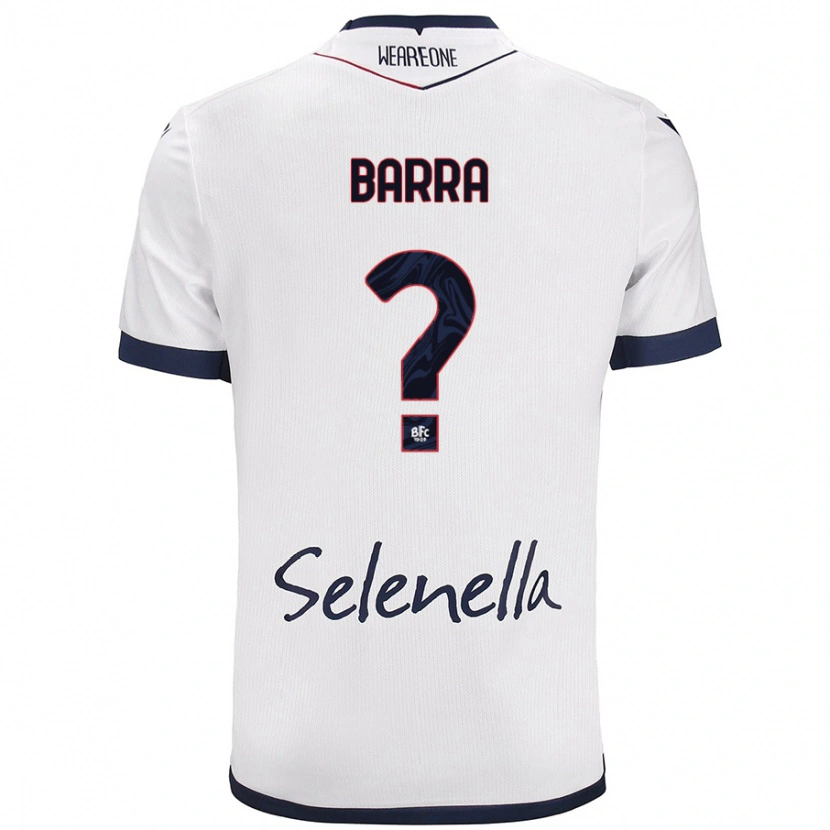 Danxen Men Edoardo Barra #0 White Royal Blue Away Jersey 2024/25 T-Shirt