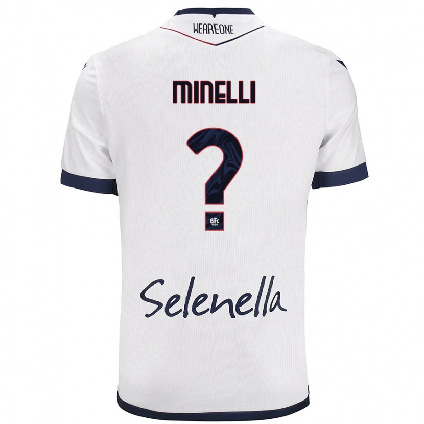 Danxen Men Leo Minelli #0 White Royal Blue Away Jersey 2024/25 T-Shirt
