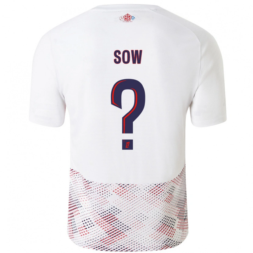 Danxen Men Mouhamadou Sow #0 White Royal Blue Away Jersey 2024/25 T-Shirt