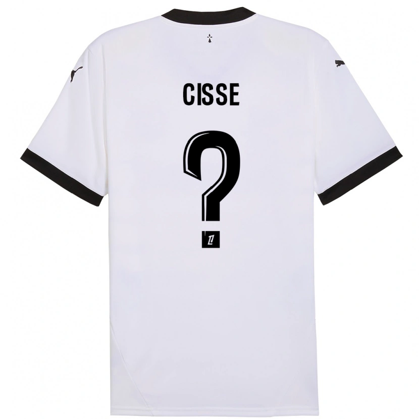 Danxen Men Djaoui Cissé #0 White Black Away Jersey 2024/25 T-Shirt